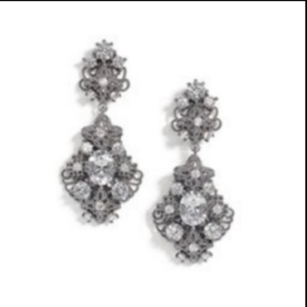Cabi Mystic Rhinestone Silver Earrings #2166